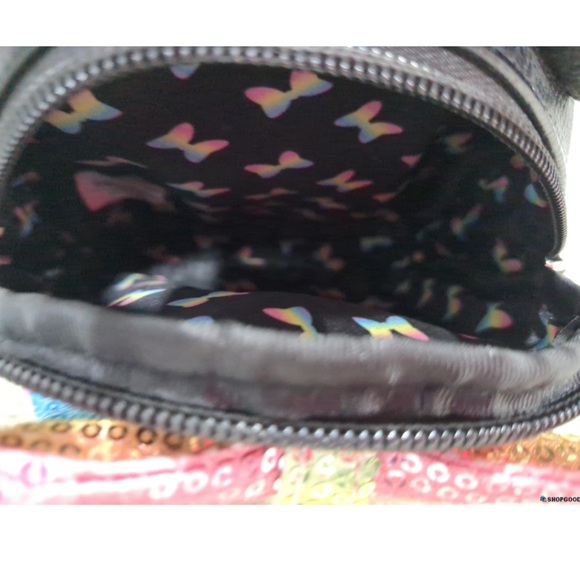Disney Parks Loungefly Mini Wristlet Bag with Rainbow Sequins - Picture 6 of 6